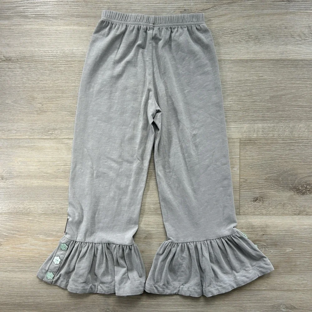 Matilda Jane Girls Size 6‎ Ruffle Pants/Leggings Multi Colors Ruffles Lot of 2